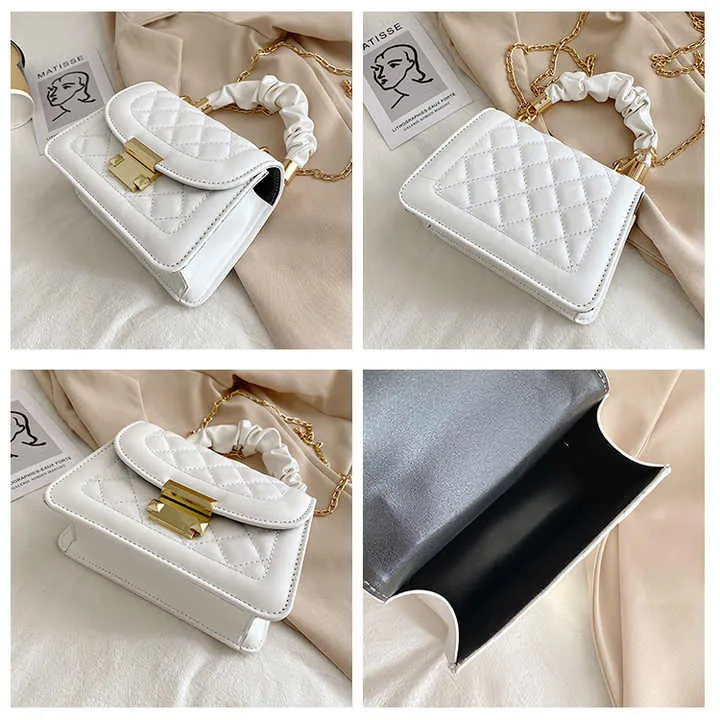 حقيبة كتف كورية مرصعة بالألماس - Korean diamond studded shoulder bag