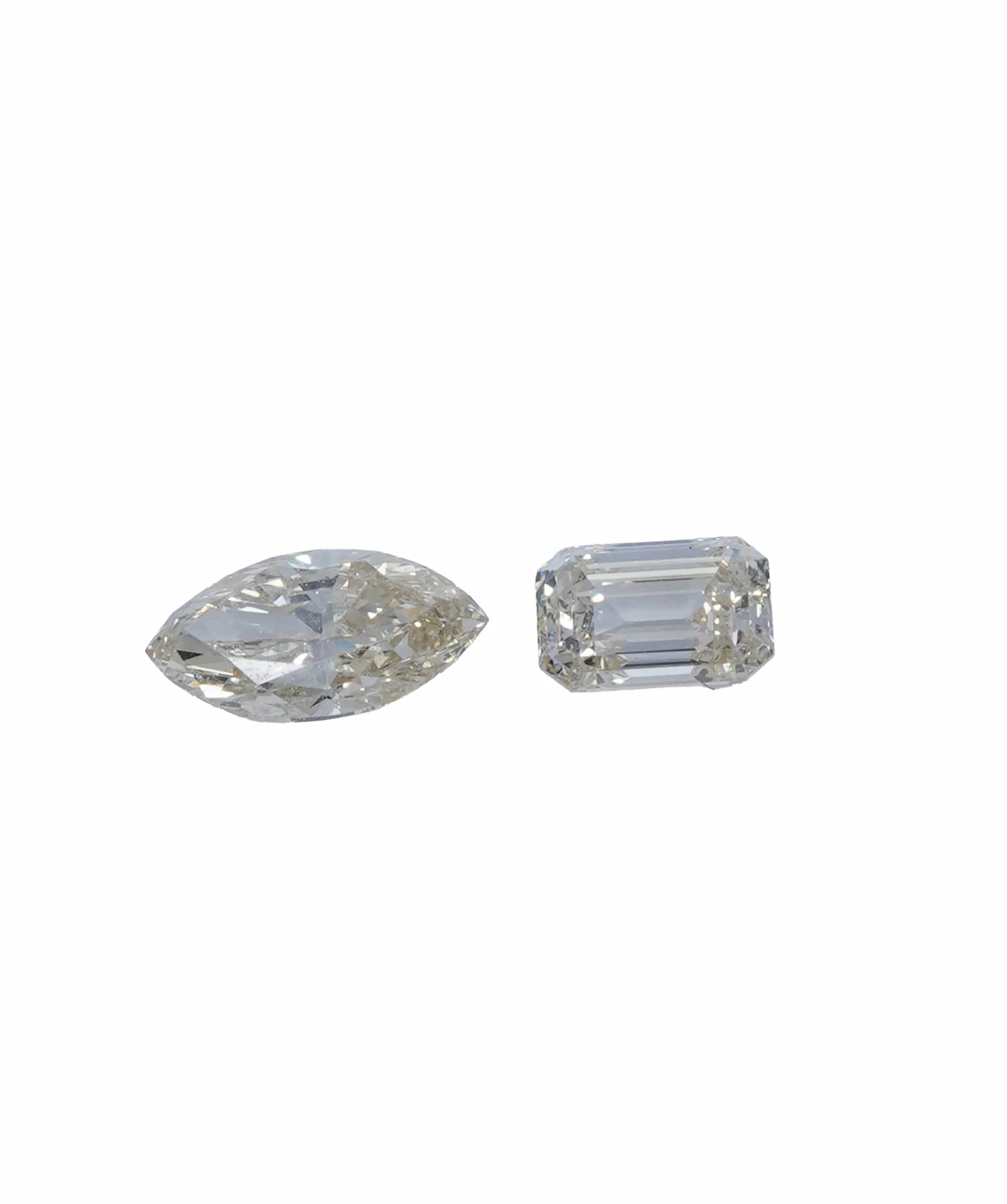 0.7 ct MARQUISE & EMERALD NATURAL CHAMPAGNE DIAMOND SET OF 2 ANL-S20-17