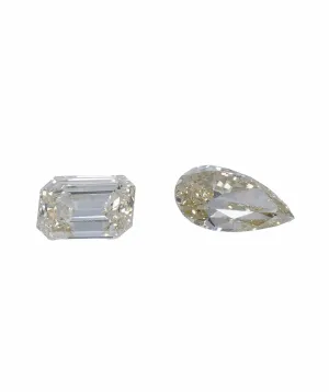 0.82 ct PEAR & EMERALD NATURAL ORANGE DIAMOND SET OF 2 ANL-S20-13