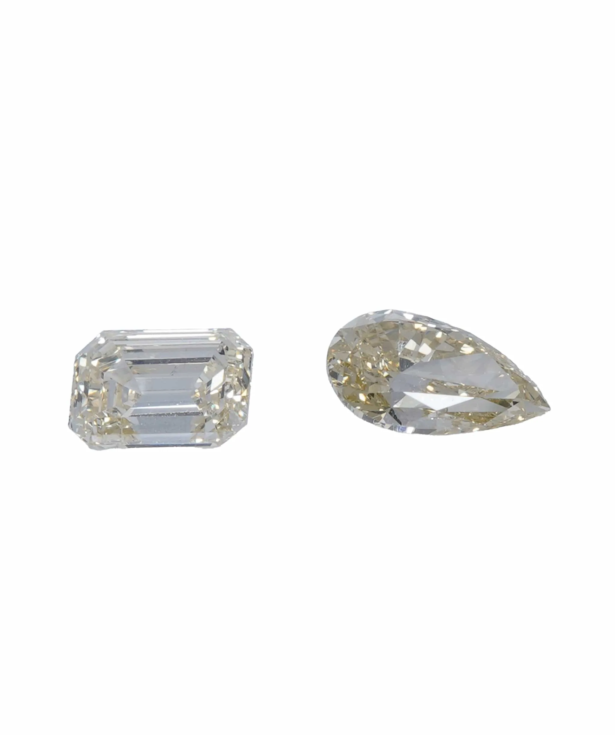 0.82 ct PEAR & EMERALD NATURAL ORANGE DIAMOND SET OF 2 ANL-S20-13