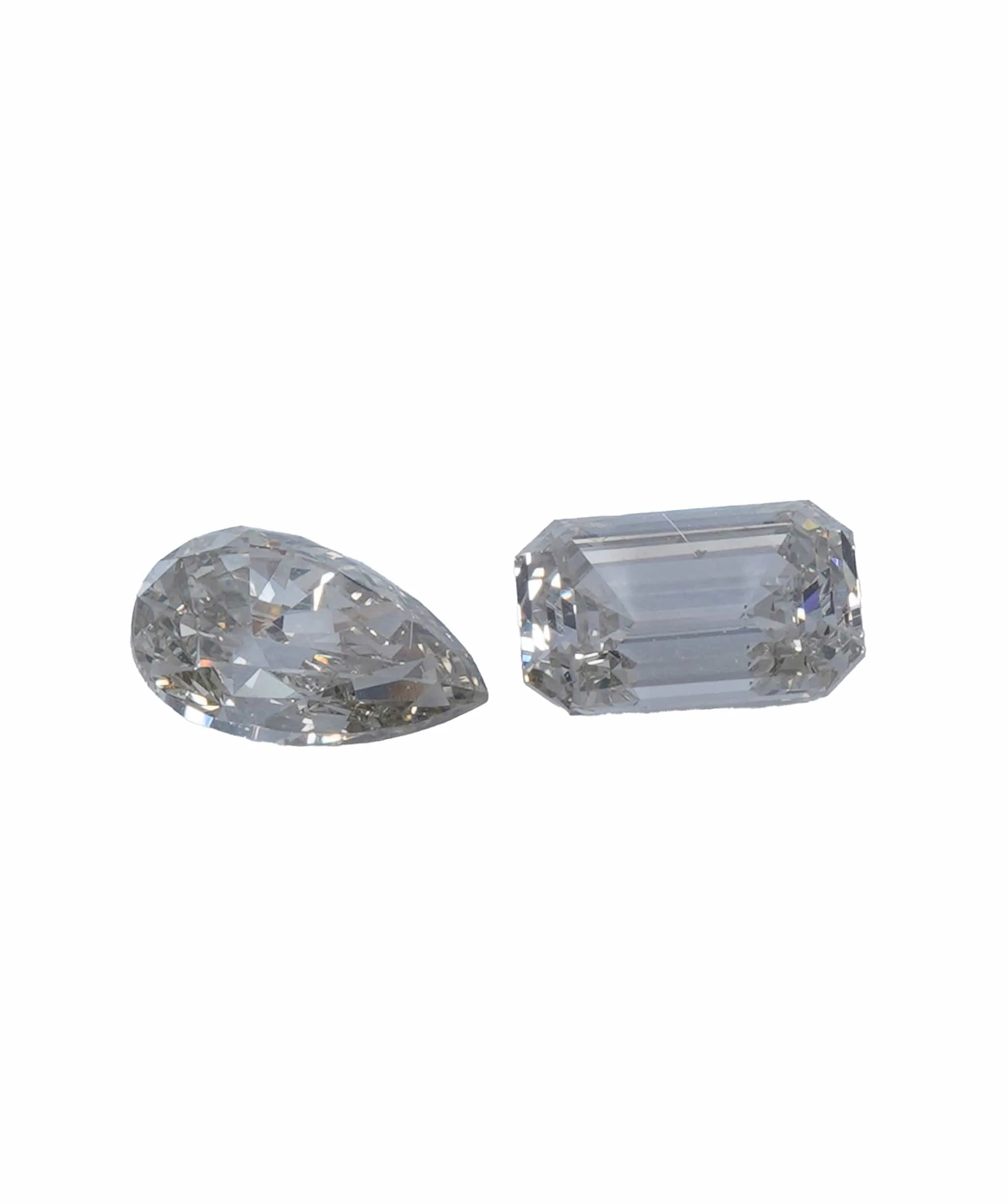 0.9 ct PEAR & EMERALD NATURAL FANCY CHAMPAGNE DIAMOND SET OF 2 ANL-S20-26