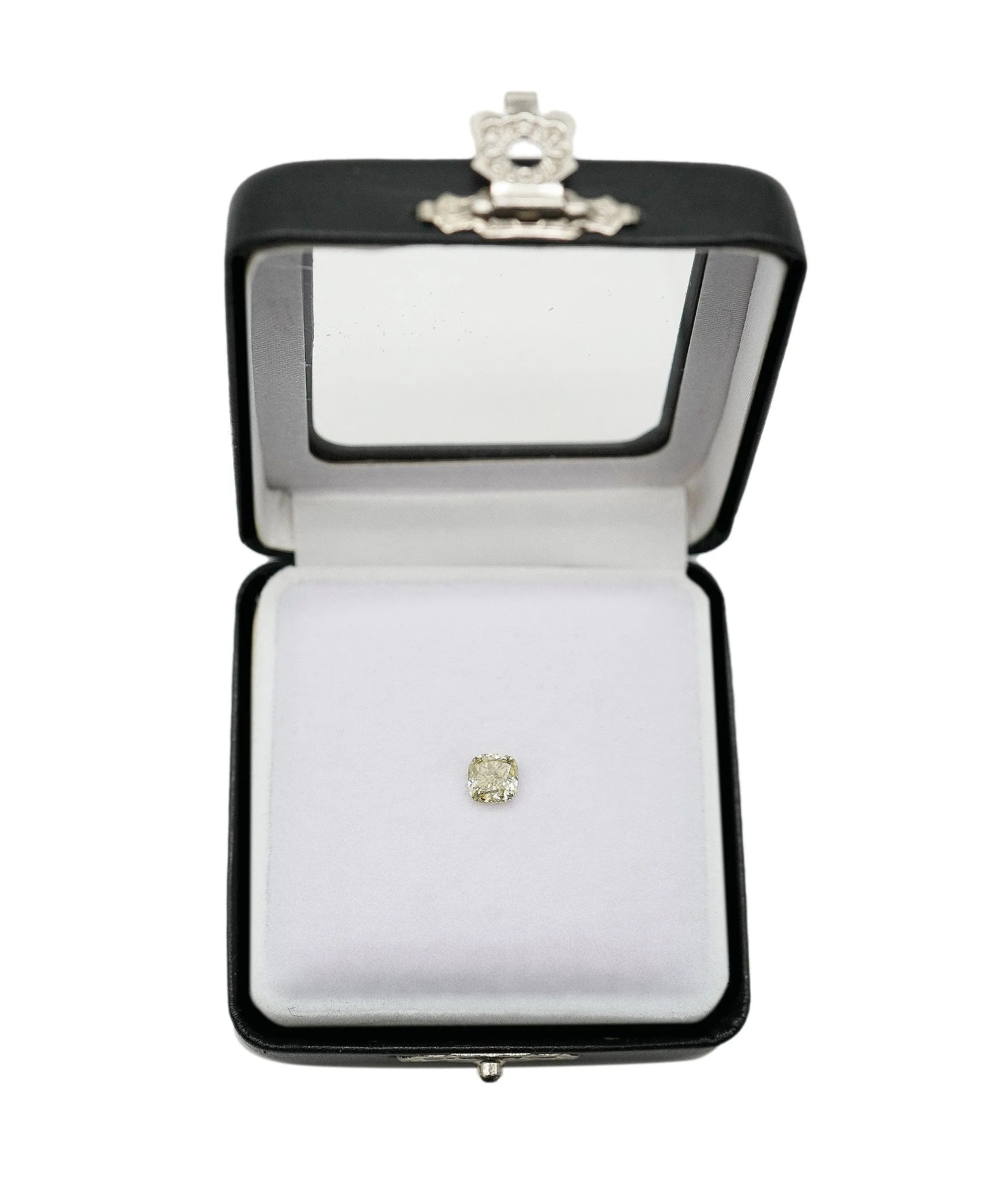 1.01 ct CUSHION FANCY GREEN/GREY DIAMOND ANL-S18-6