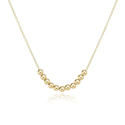 16" Necklace Gold Classic Beaded Bliss [N16GCLBEBL]