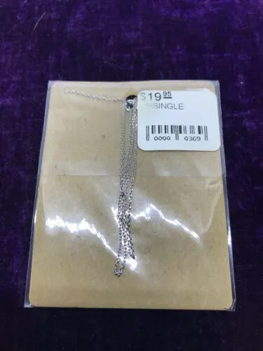 17” Silver Plated Bow Necklace