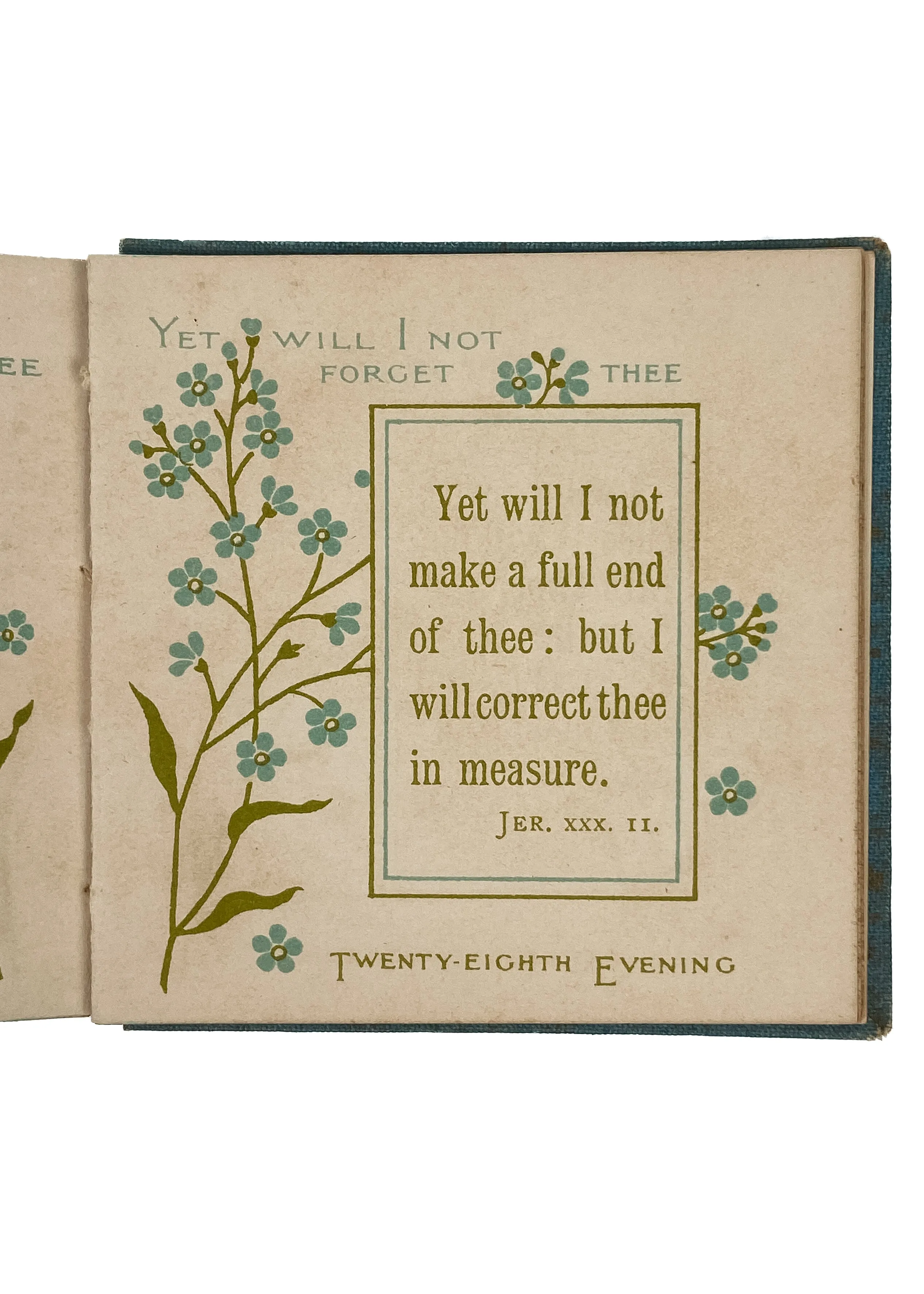 1885 J. R. MACDUFF. Bible Forget-Me-Nots. Daily Texts and Promises. Miniature Lithography.