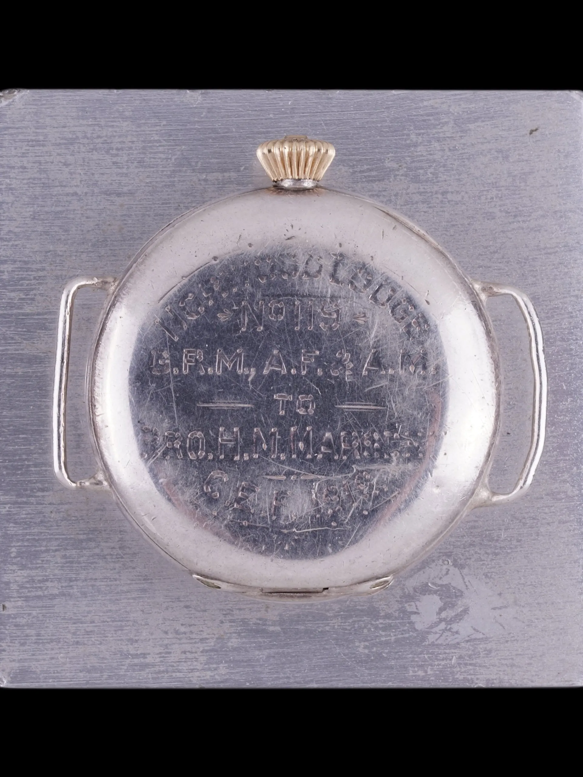 1918 Rolex Sterling Silver Officer Trench Watch