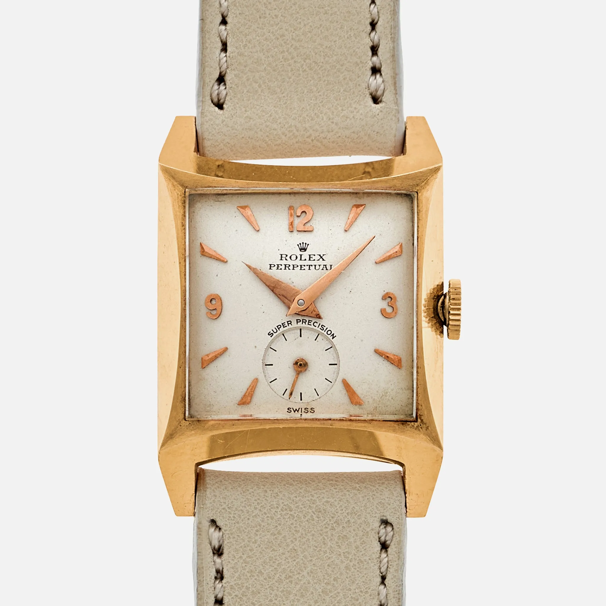1952 Rolex Perpetual Super Precision Ref. 8126 In 18k Pink Gold
