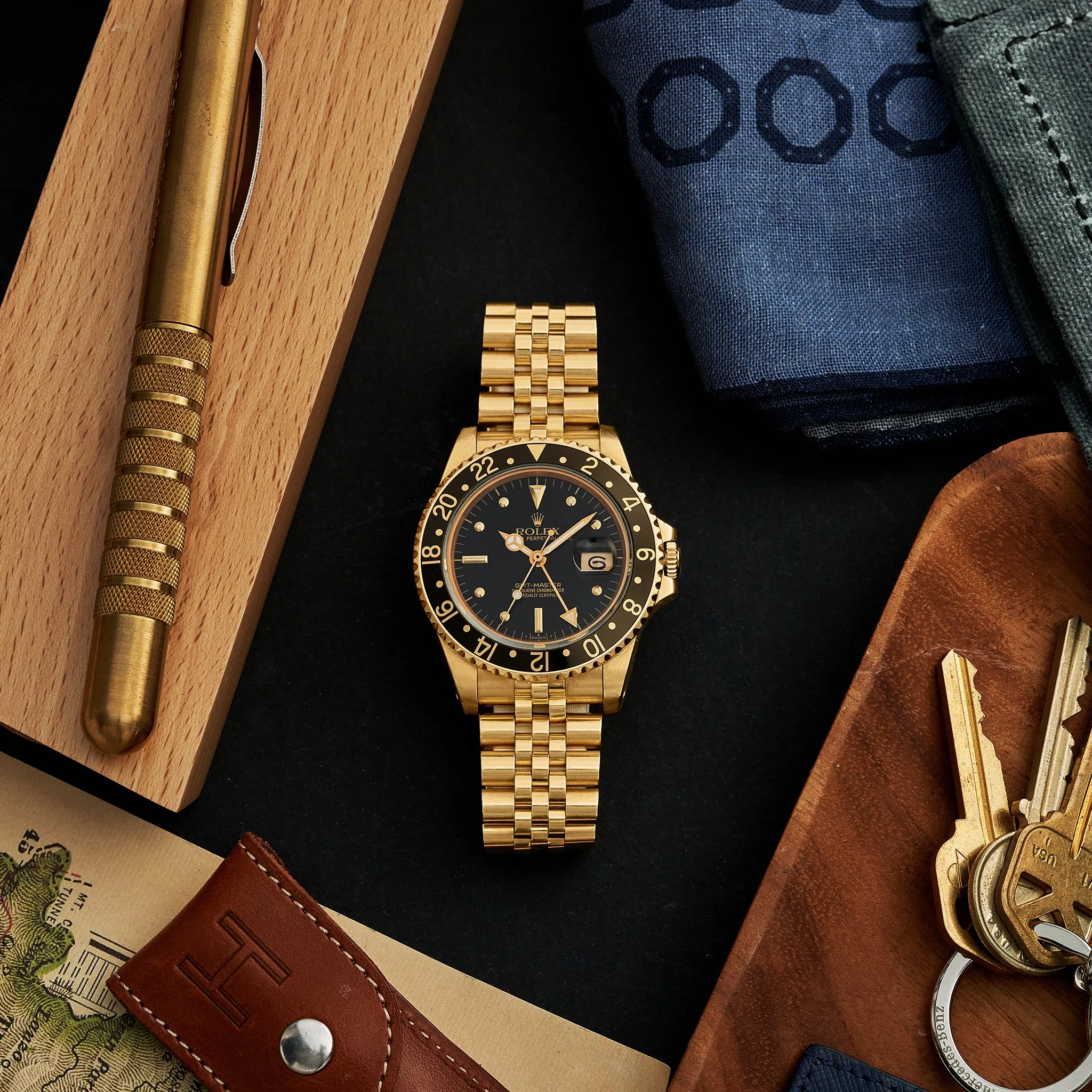 1986 Rolex GMT-Master Ref. 16758 In 18k Yellow Gold