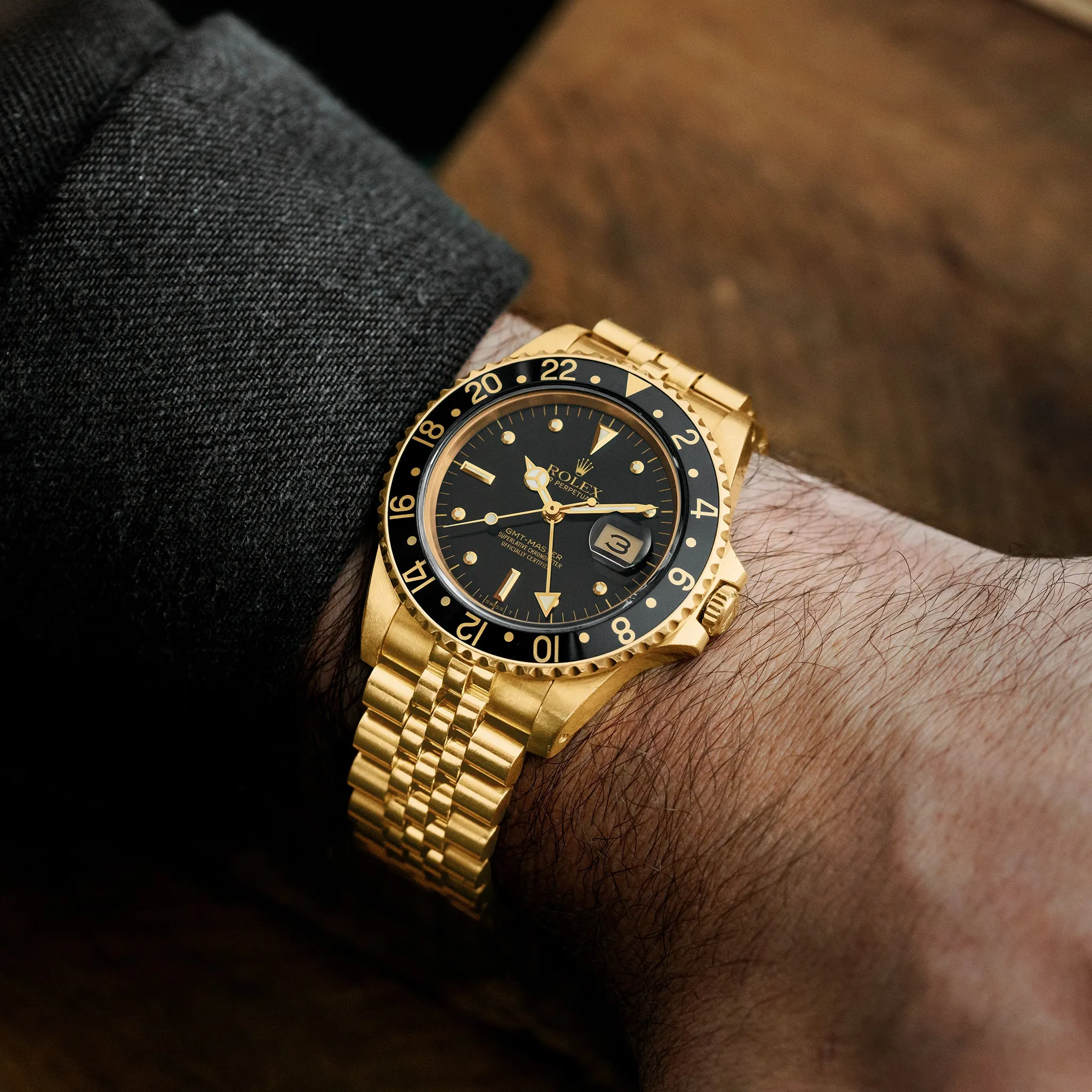 1986 Rolex GMT-Master Ref. 16758 In 18k Yellow Gold