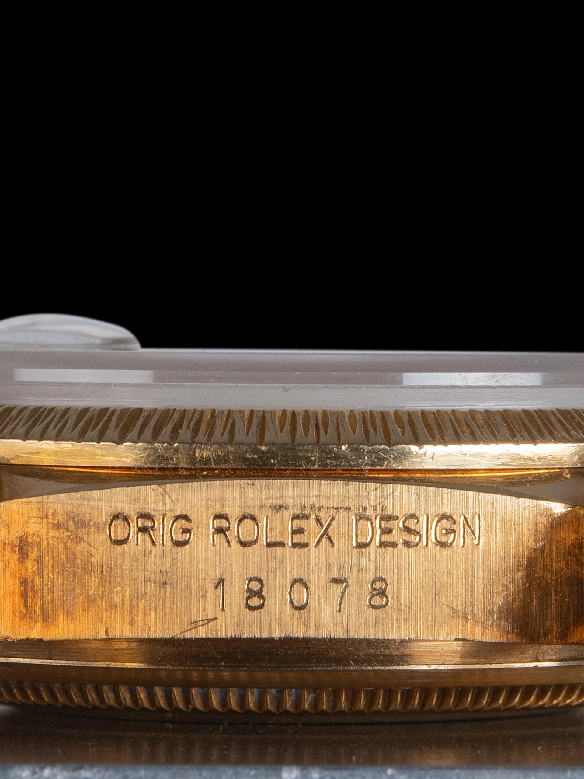 1987 Rolex Day-Date 18K YG (Ref. 18078) Silver "Jubilee" Diamond Dial