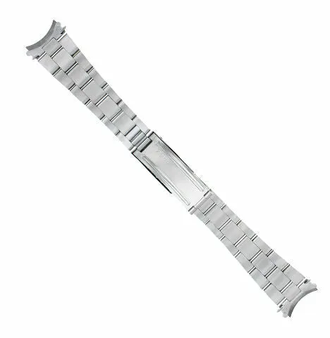 19MM OYSTER WATCH BRACELET BAND FOR VINTAGE ROLEX AIR KING 5500 STAINLESS STEEL