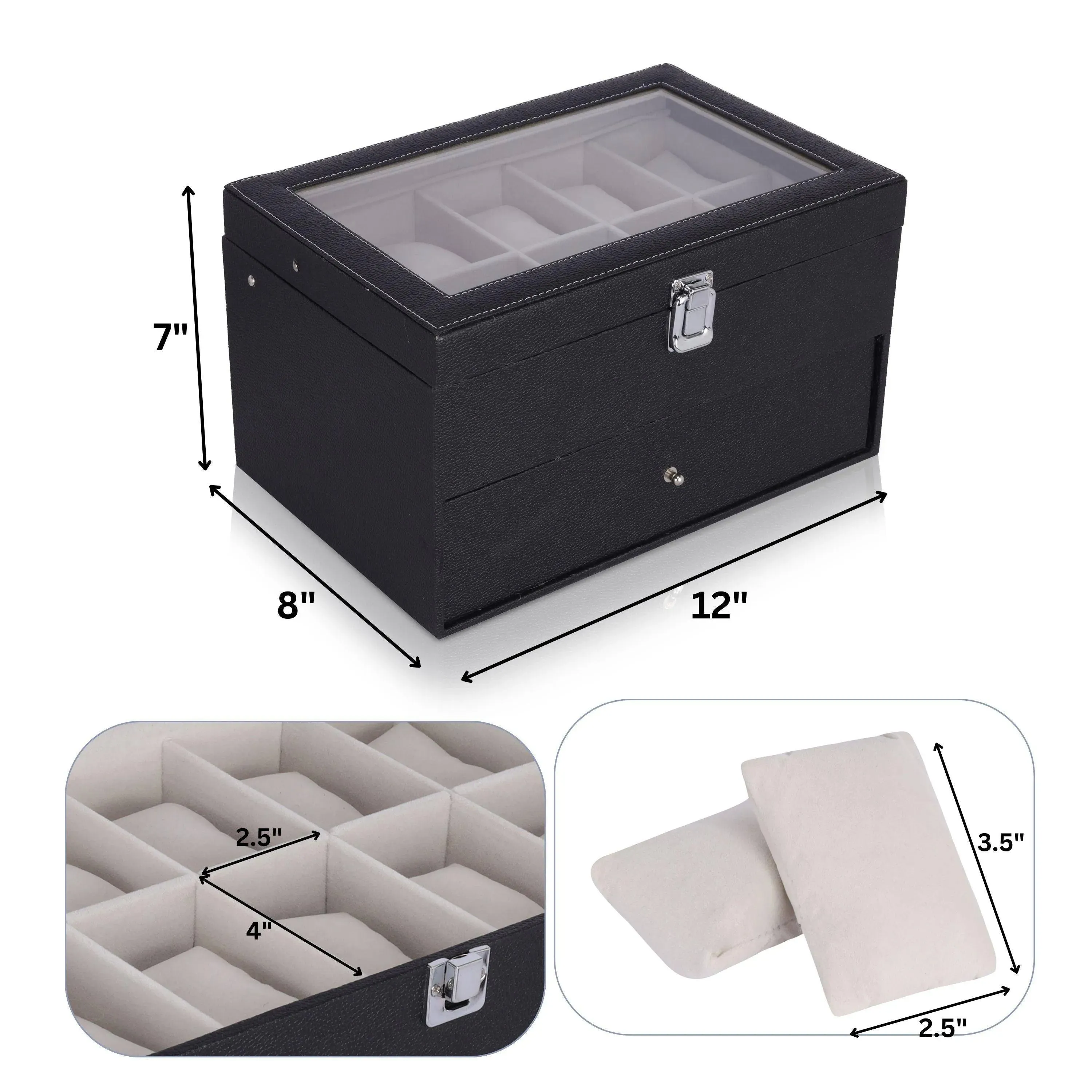 20 Slots Watch Organizer Box