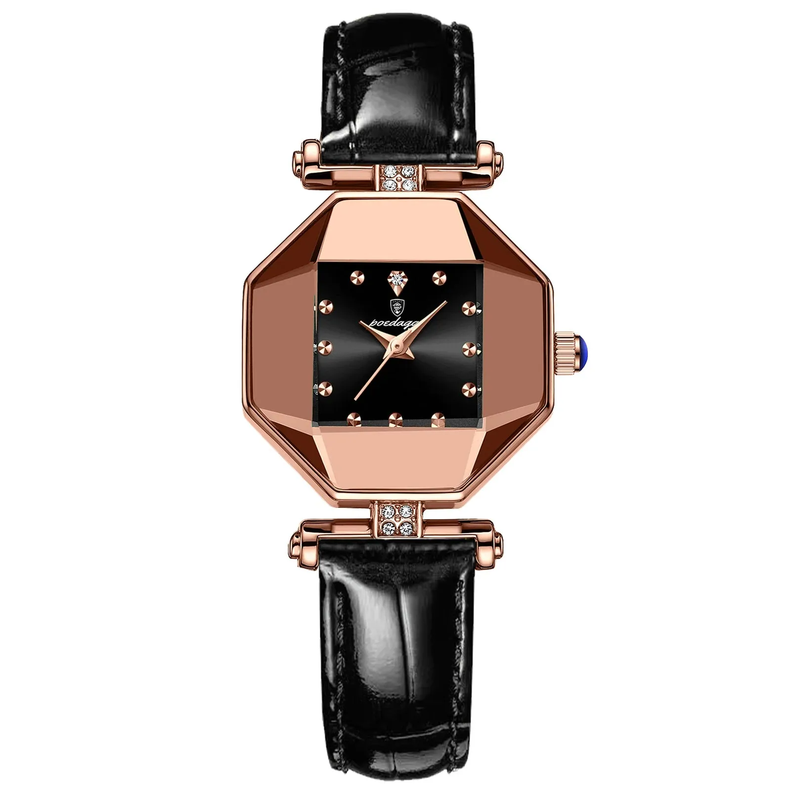 2022 Luxury Quartz Watch Girl's Elegant Fashion Red Dial Waterproof Ladies Leather Watches Women High Quality Zegarek Damski Hot