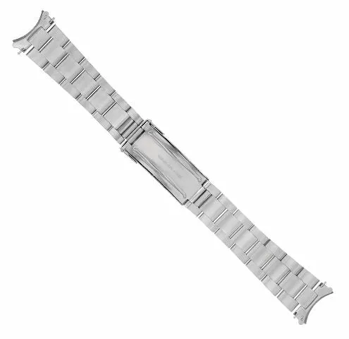 20MM OYSTER WATCH BAND BRACELET FOR ROLEX EXPLORER SHINY CENTER FLIP LOCK STEEL