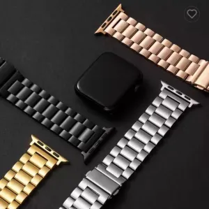 22MM ROLEX STYLE STAINLESS STEEL CHAIN STRAPS FOR SAMSUNG WATCH 46MM, S3, WATCH 3, S3 FRONTIER