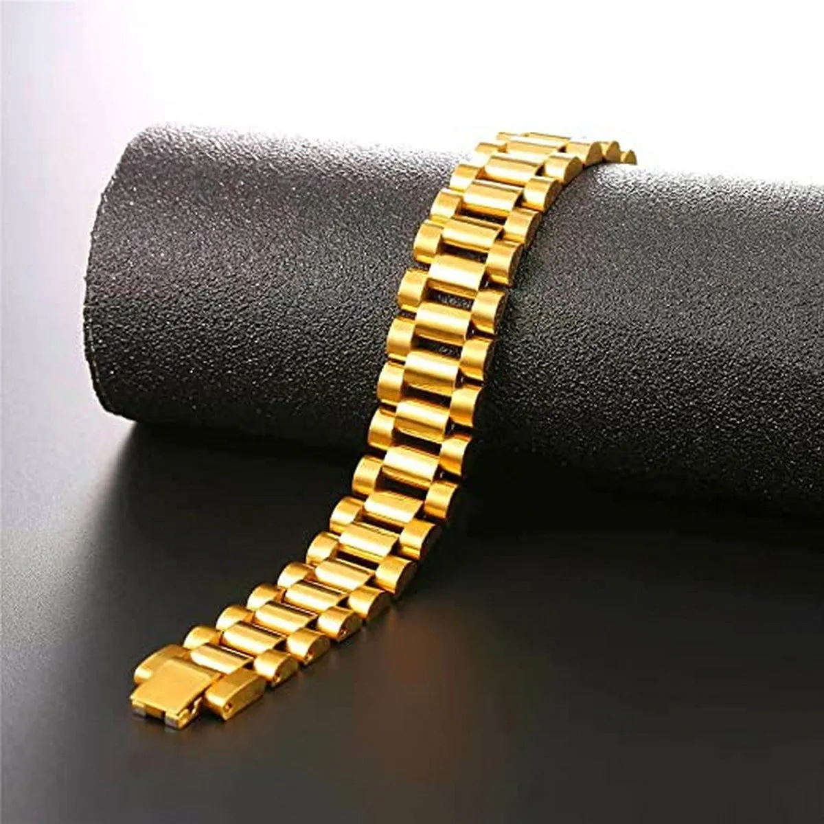 22MM ROLEX STYLE STAINLESS STEEL CHAIN STRAPS FOR SAMSUNG WATCH 46MM, S3, WATCH 3, S3 FRONTIER