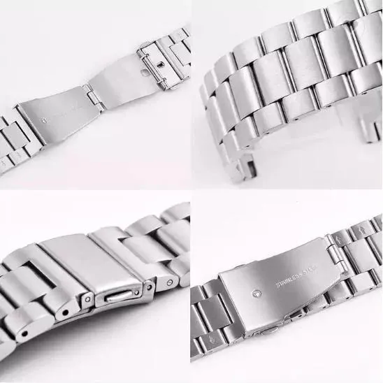 22MM ROLEX STYLE STAINLESS STEEL CHAIN STRAPS FOR SAMSUNG WATCH 46MM, S3, WATCH 3, S3 FRONTIER