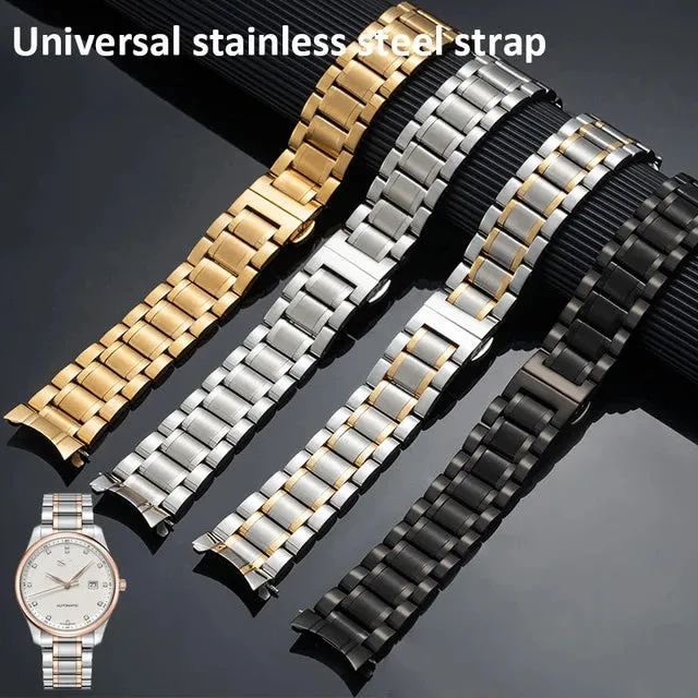 22MM ROLEX STYLE STAINLESS STEEL CHAIN STRAPS HAYLOU WATCH RS3, GS, GST LITE, GST, SOLAR