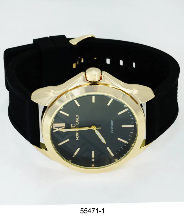 5547-Montres Carlo Silicon Band Watch