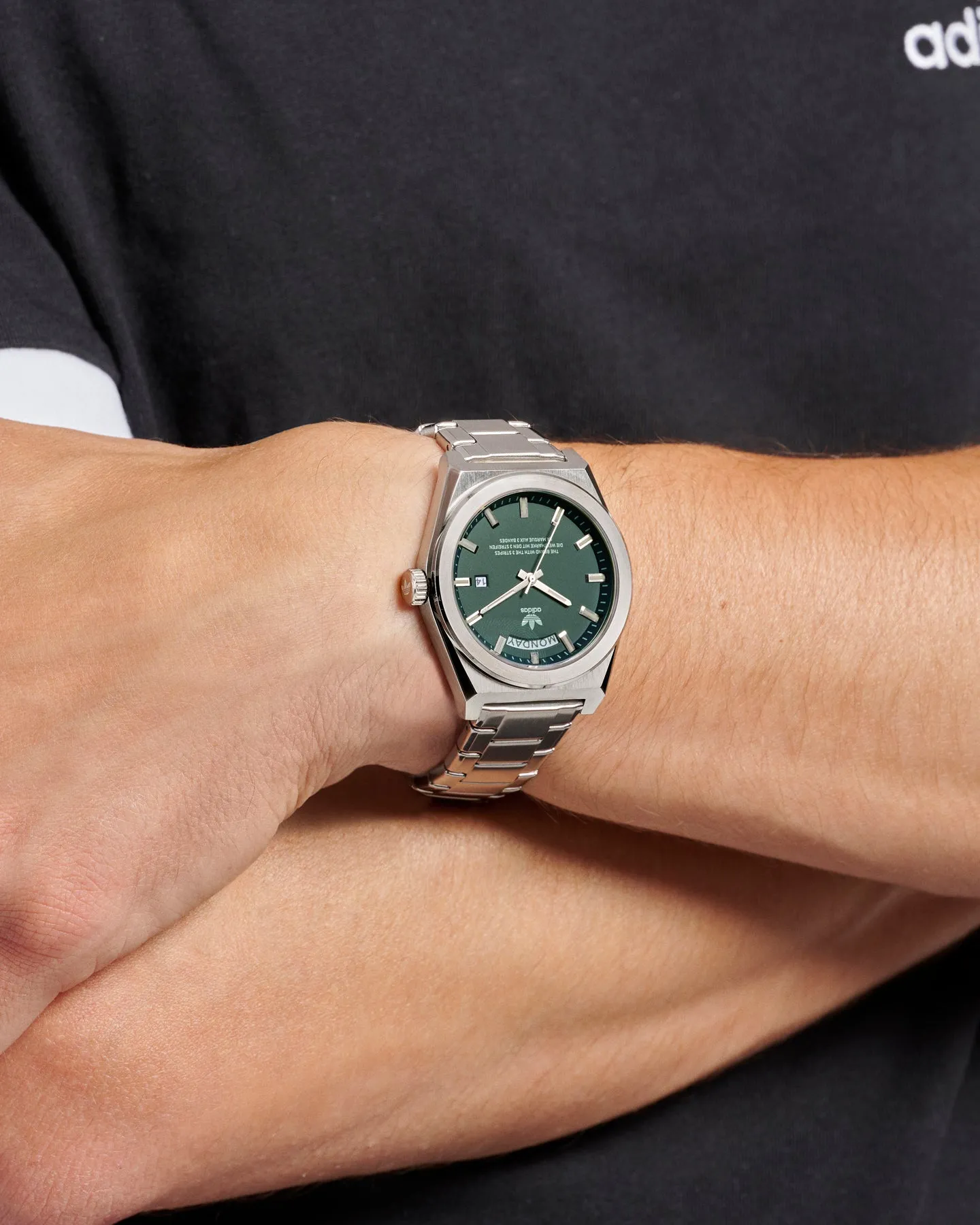 Adidas Code Five Watch Silver/Green