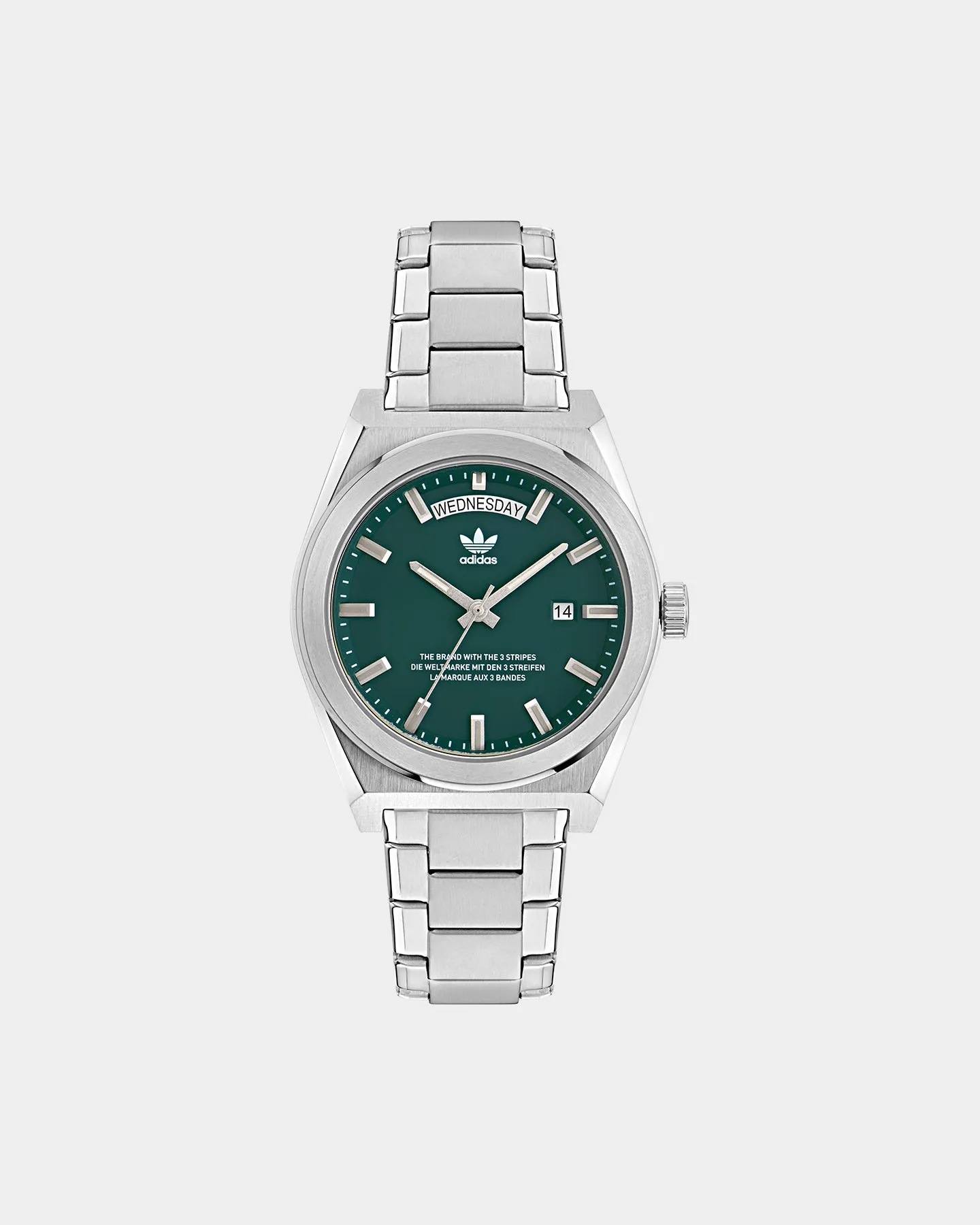 Adidas Code Five Watch Silver/Green