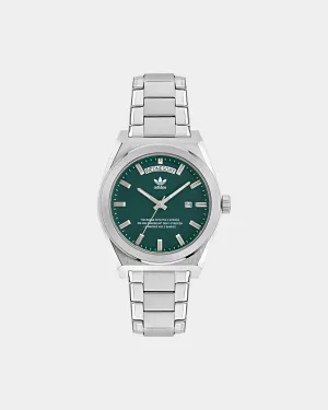 Adidas Code Five Watch Silver/Green