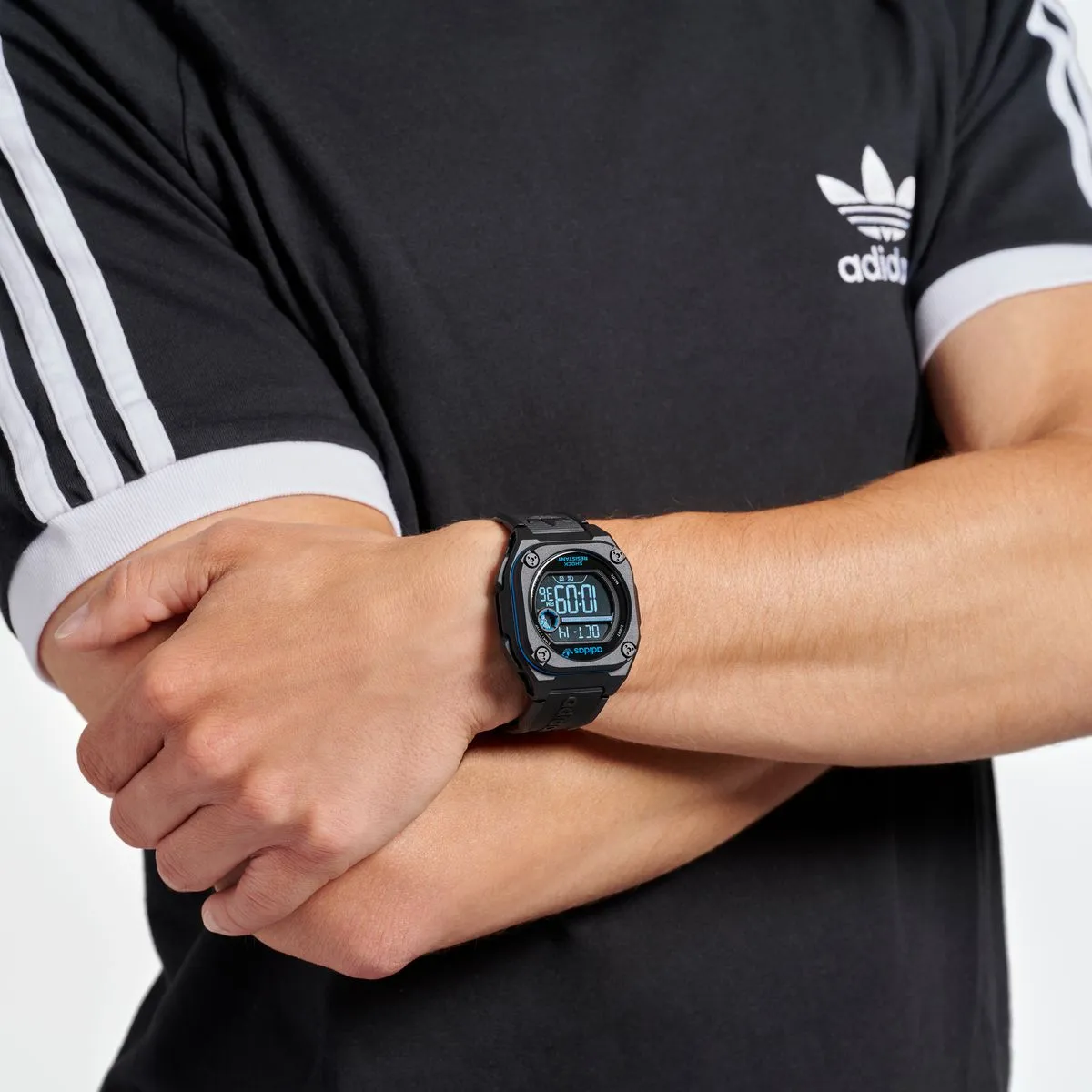 Adidas Originals Digital Neg Display Dial Unisex Digital Watch - AOST23571