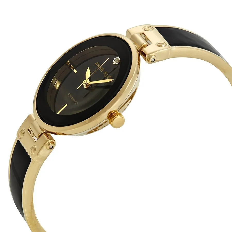 Anne Klein Quartz Black Dial Ladies Watch AK/J1414BKGB