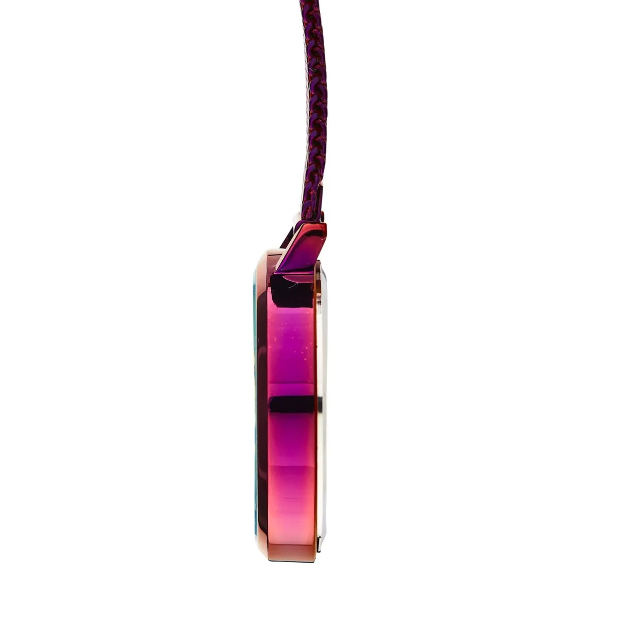 Annie Apple Nurses Fob Watch - Meraki - Silver/Purple - Mesh - 35mm