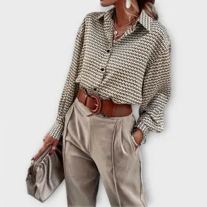 Ashley Vintage Long-Sleeve Blouse