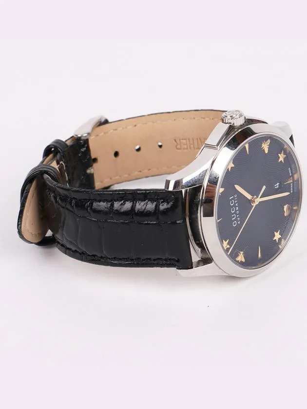 Bee Black Edition Automatic Leather Men s Watch 126 4