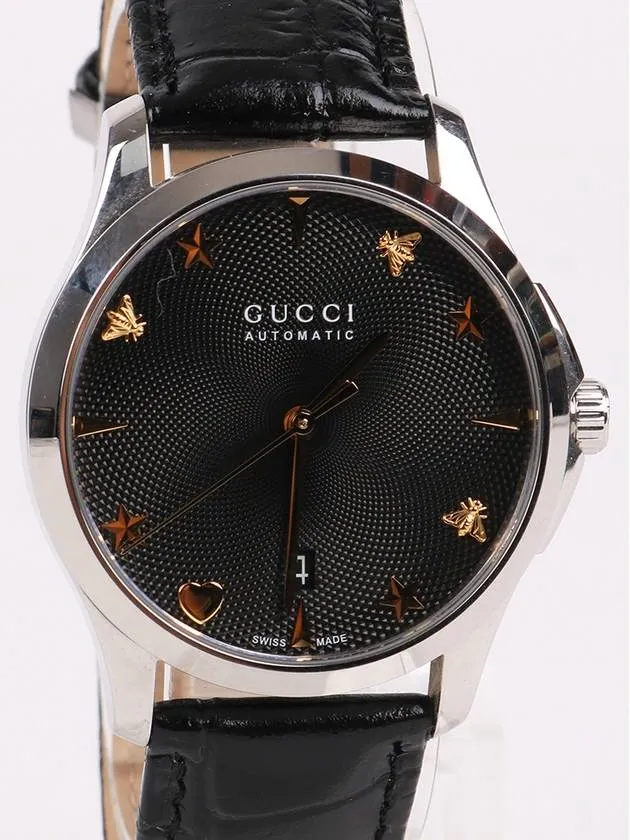 Bee Black Edition Automatic Leather Men s Watch 126 4