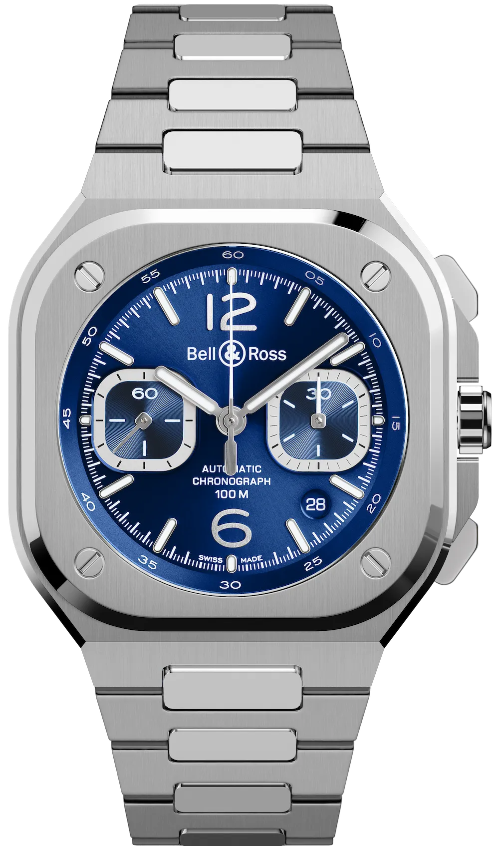 Bell & Ross BR 05 Chrono Blue Steel Bracelet