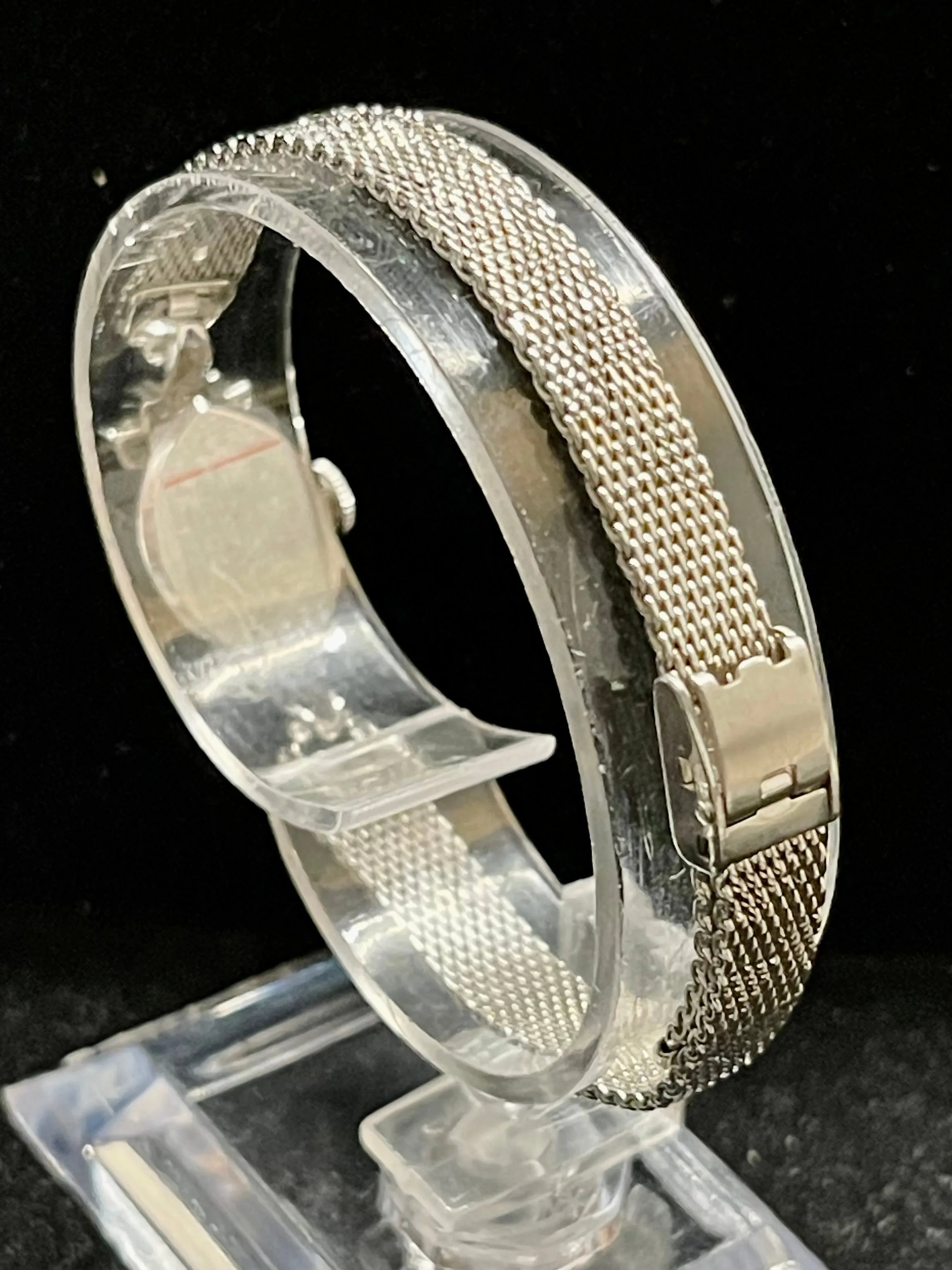 Benrus Vintage C. 1930s Solid WG & Diamonds Ladies Wrist Watch  - $10K APR w/COA