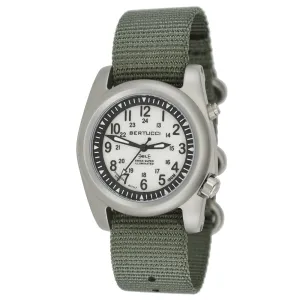 Bertucci A-2SEL Mens Defender Drab Nylon Band Gray Japan Quartz Dial Watch - 22029