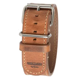 Bertucci Men's Tan D-Type Heritage Horween American Tan Leather Watch Band - B-201H