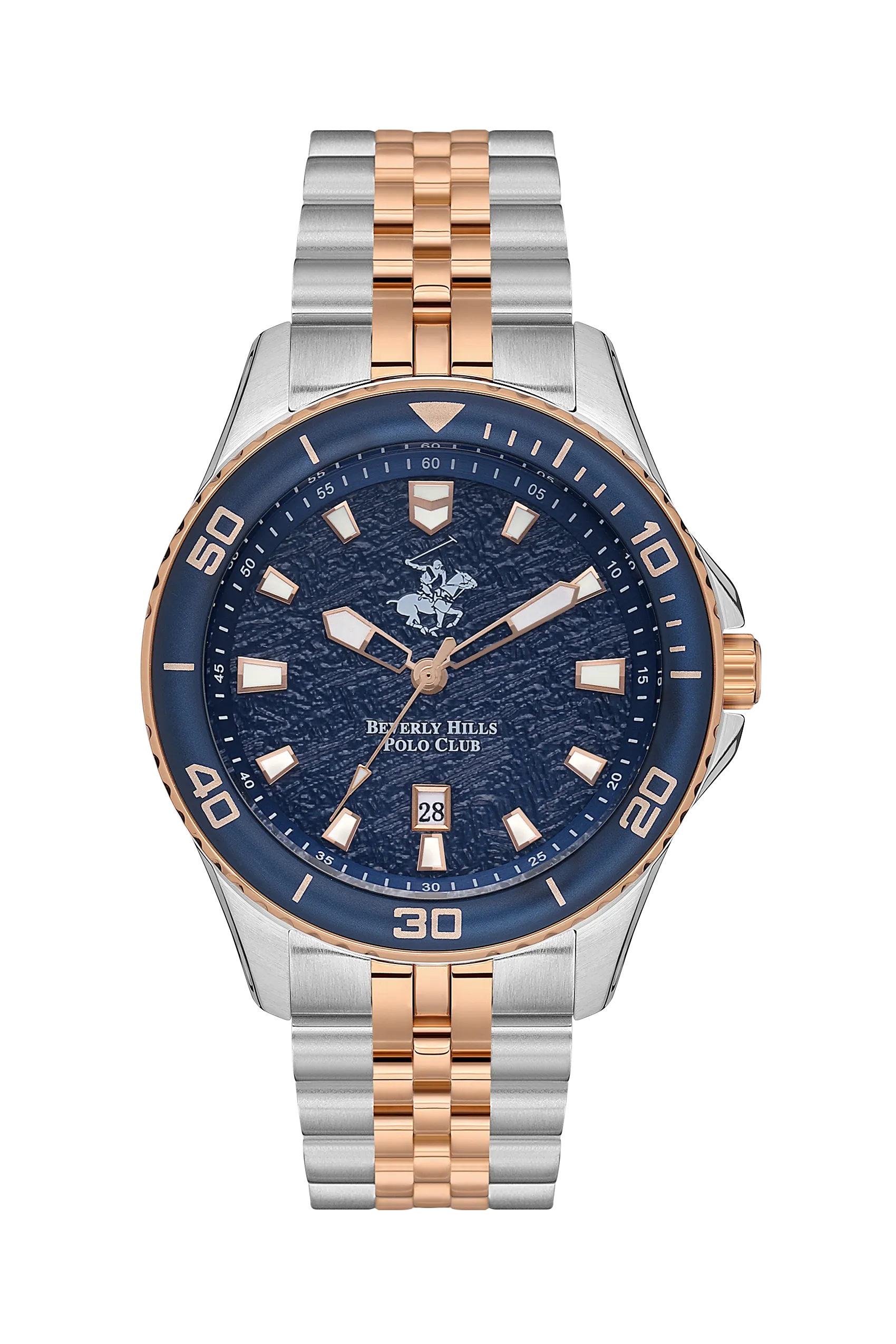 BEVERLY HILLS POLO CLUB Men’s Silver Analog Metal Watch – BP3559X.590