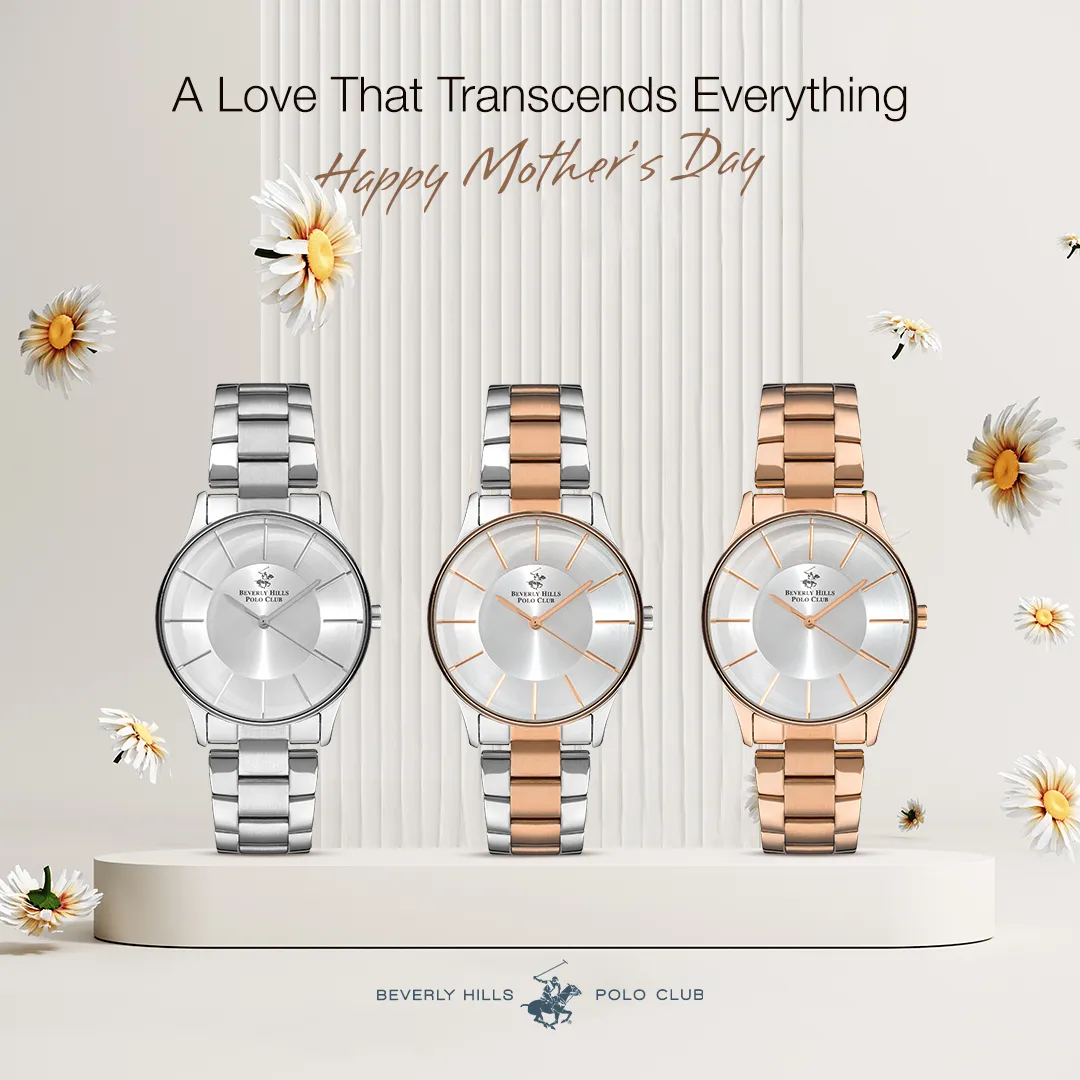 BEVERLY HILLS POLO CLUB Women's Analog Silver Sunray Dial Watch – BP3286X.430