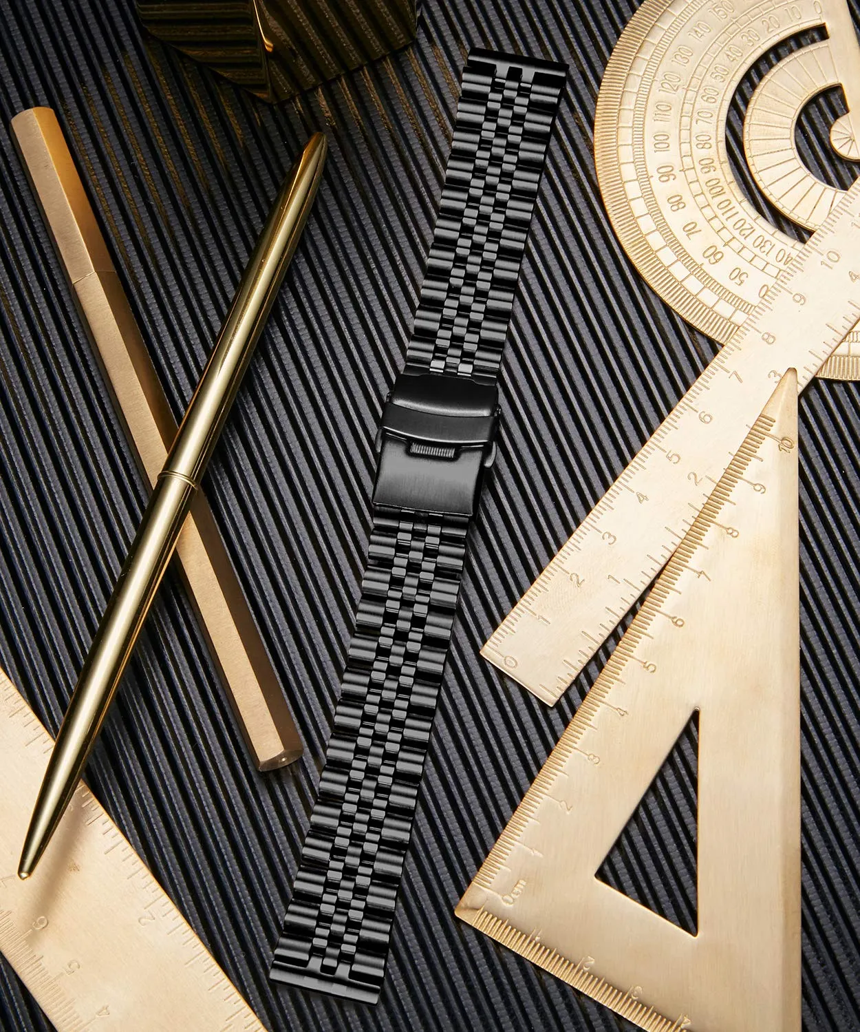 BINLUN Stainless Steel Watch Bands Replacement Metal Watch Straps Bracelet with Durable Butterfly Clasp 18mm 20mm 22mm 24mm 26mm in Black, Silver, Gold, Rose Gold, Gold-Silver for Men and Women