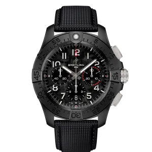 Breitling Avenger B01 Chronograph 44mm Night Mission Watch with Black Carbon Dial