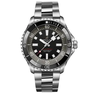 Breitling Superocean UK Exclusive 44mm Black Dial Automatic Gents Watch A173765A1B1A1