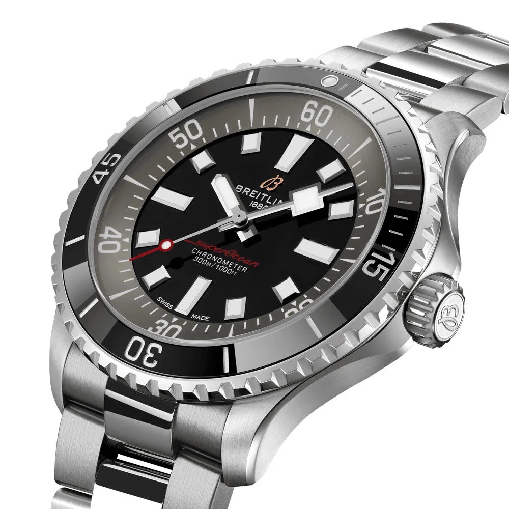 Breitling Superocean UK Exclusive 44mm Black Dial Automatic Gents Watch A173765A1B1A1