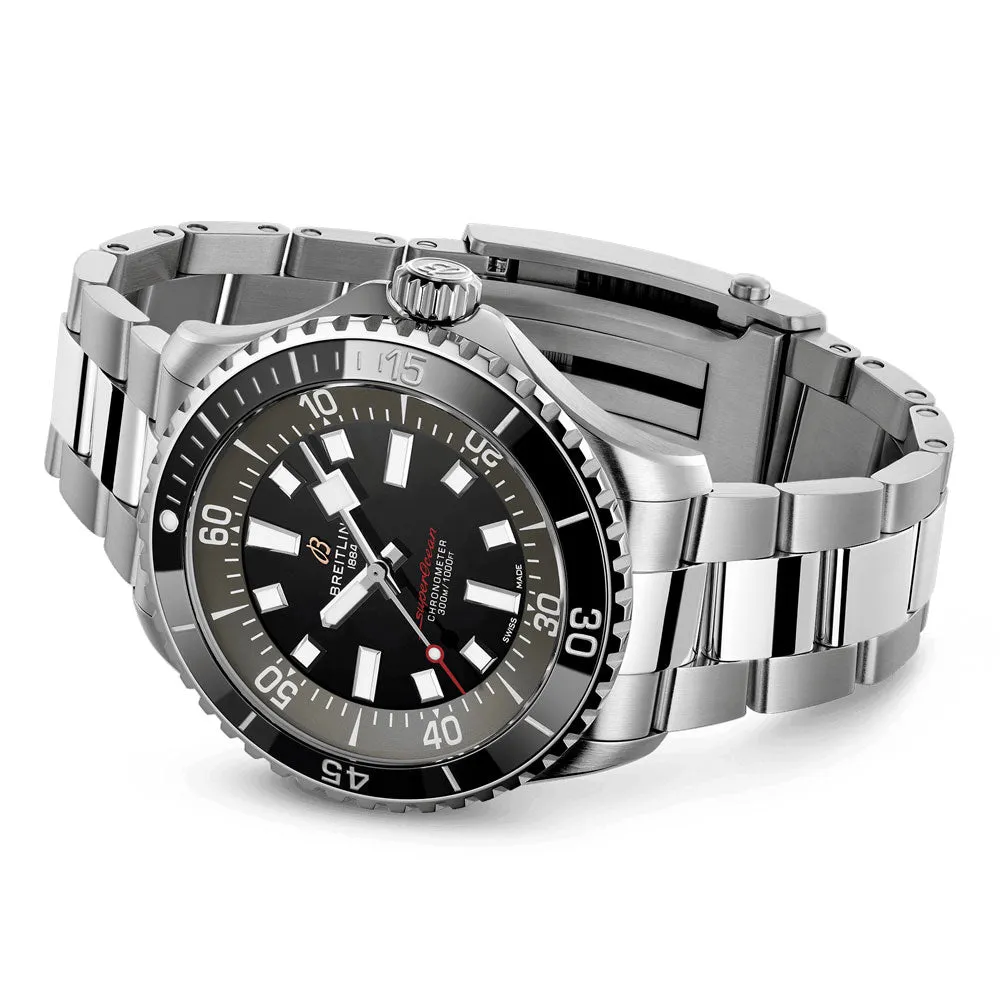 Breitling Superocean UK Exclusive 44mm Black Dial Automatic Gents Watch A173765A1B1A1
