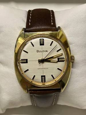 BULOVA 1950's Men's Unique Artdeco Design Large Wristwatch - $6K APR w/ COA!