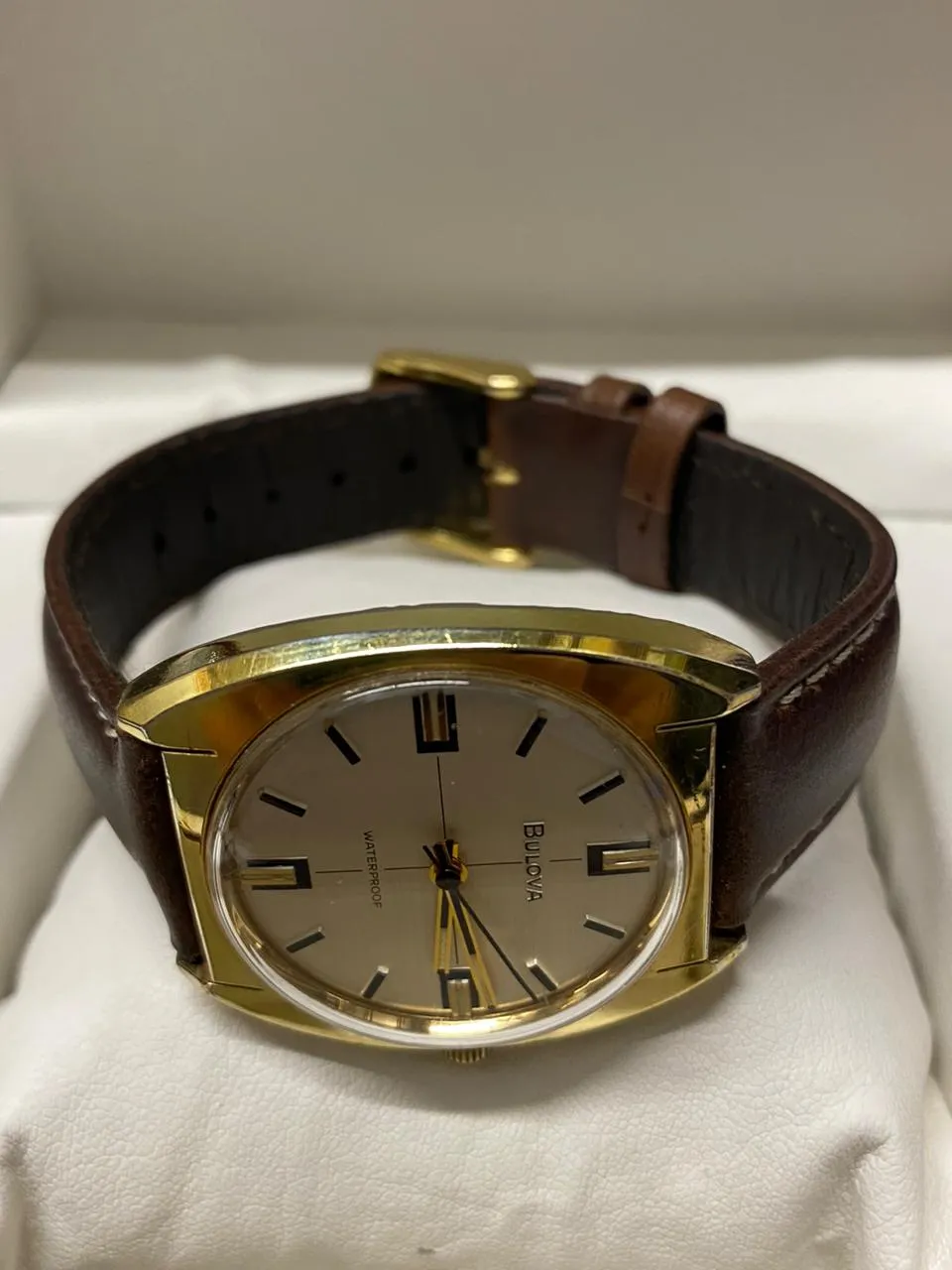 BULOVA 1950's Men's Unique Artdeco Design Large Wristwatch - $6K APR w/ COA!