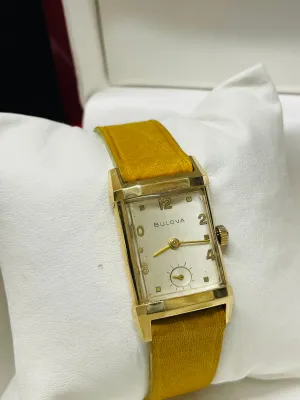 BULOVA VINTAGE LIKE NEW 1940'S LADIES SOLID YELLOW GOLD WATCH - $10K APR w/ COA!