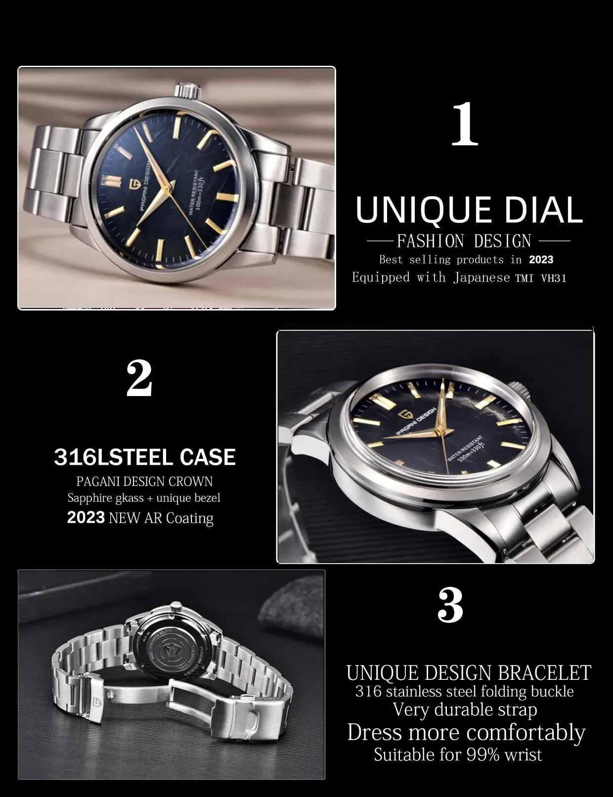 Business Men's Design Watch (Waterproof)