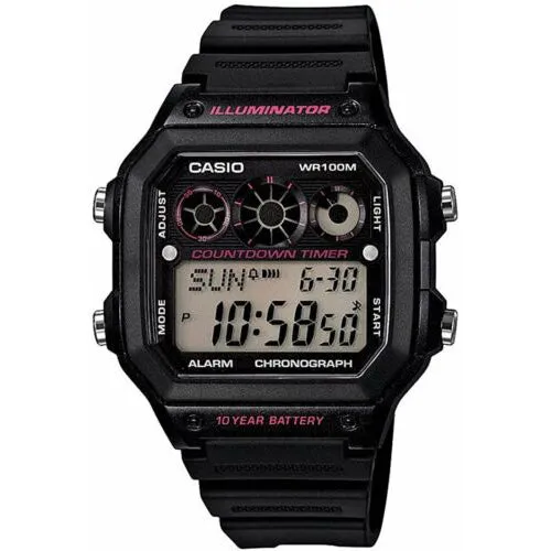 CASIO Digital Illuminator Watch for Men #AE-1300WH-1A2VDF