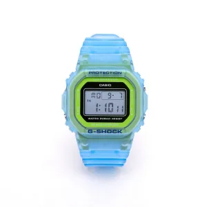 Casio DW-5600LS-2DR G-Shock Semi-transparent Band Blue Digital Men's Watch