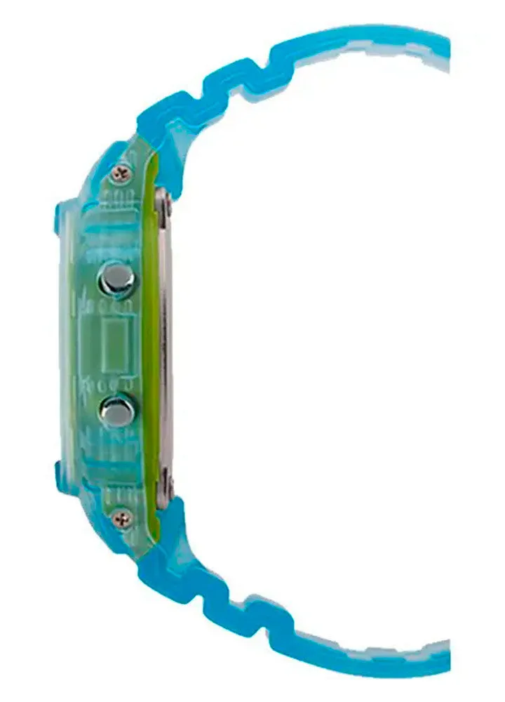 Casio DW-5600LS-2DR G-Shock Semi-transparent Band Blue Digital Men's Watch